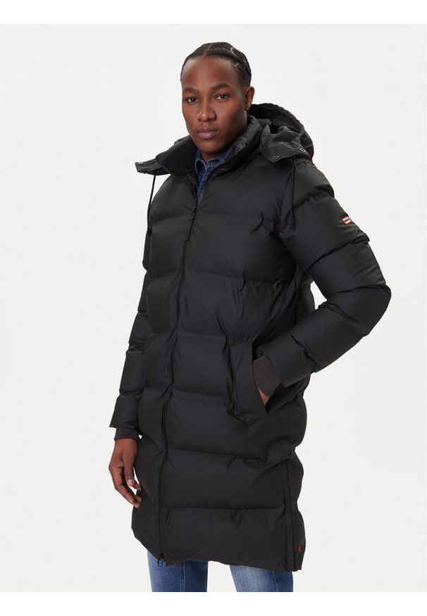 Hunter Płaszcz zimowy Bretton HARM0023252 Czarny Regular Fit. Kolor: czarny. Materiał: syntetyk. Sezon: zima