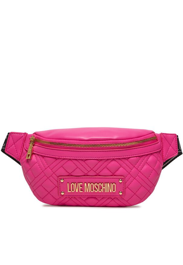 Love Moschino - LOVE MOSCHINO Saszetka nerka JC4003PP1ILA0615 Różowy. Kolor: różowy. Materiał: skóra