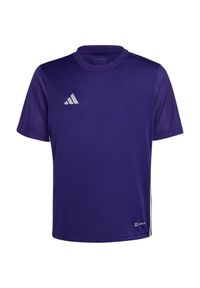 Adidas - Koszulka dla dzieci adidas Tabela 23 Jersey. Kolor: biały, fioletowy, wielokolorowy. Materiał: jersey. Sport: piłka nożna