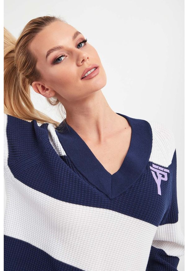 Ice Play - Sweter ICE PLAY. Materiał: prążkowany. Wzór: nadruk, paski