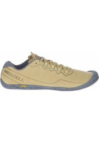 Buty do chodzenia męskie Merrell Vapor Glove 3 Luna Ltr. Zapięcie: sznurówki. Kolor: beżowy. Materiał: guma, syntetyk, materiał, skóra, tkanina. Szerokość cholewki: normalna. Sport: turystyka piesza