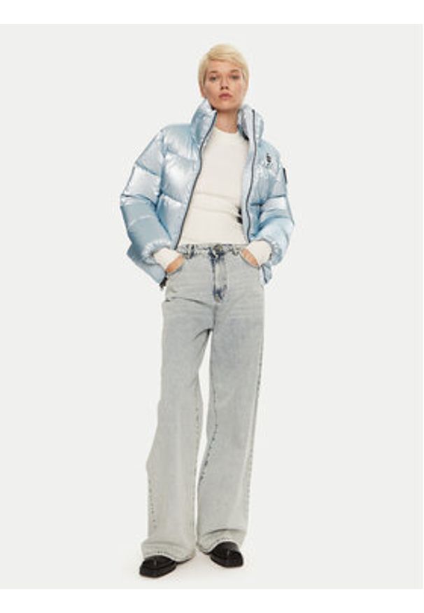 Blauer Kurtka puchowa 24WBLDC03252 Niebieski Regular Fit. Kolor: niebieski. Materiał: syntetyk