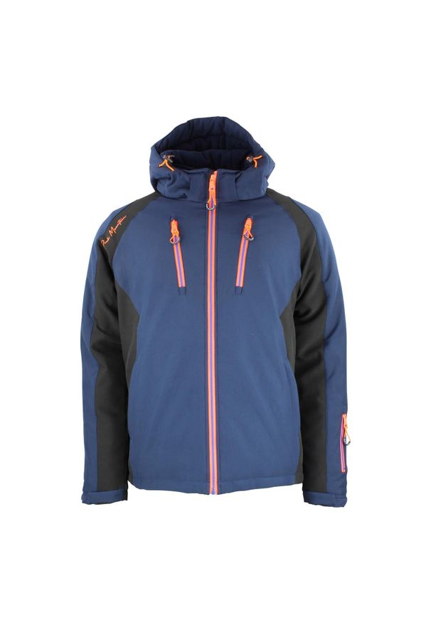 PEAK MOUNTAIN - Kurtka narciarska Peak Mountain Softshell. Kolor: wielokolorowy, niebieski, czarny. Materiał: softshell. Sport: narciarstwo
