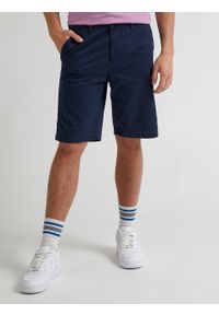 Lee - MĘSKIE SZORTY MATERIAŁOWE LEE REGULAR CHINO SHORT DEEP NAVY 112332254. Materiał: materiał #1