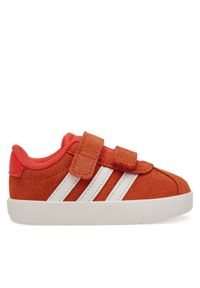 Adidas - adidas Sneakersy VL Court 3.0 JH6307 Czerwony. Kolor: czerwony. Materiał: skóra, zamsz #1