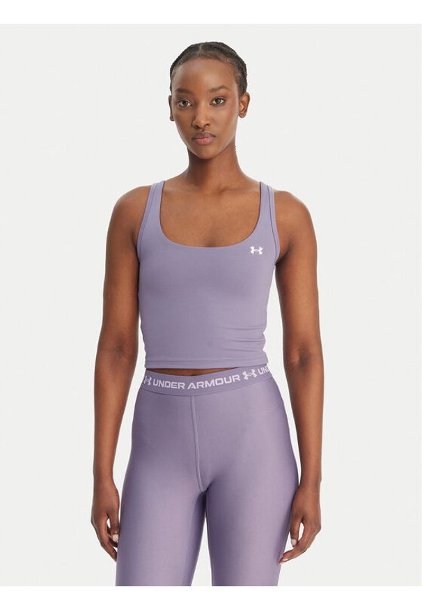 Under Armour Top Motion 6007656 Fioletowy Slim Fit. Kolor: fioletowy. Materiał: syntetyk