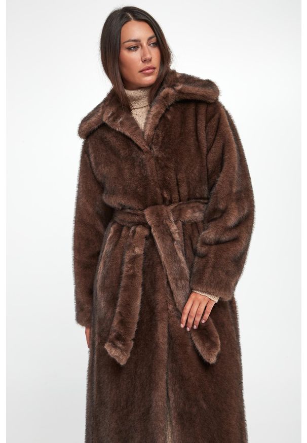 Twinset Milano - Kożuch damski TWINSET ACTITUDE