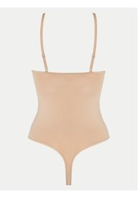 DKNY Body DK4029 Beżowy Slim Fit. Kolor: beżowy. Materiał: syntetyk