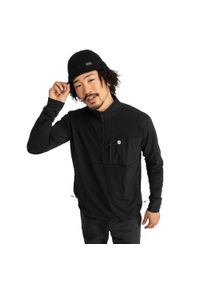 SIROKO - Bluza polarowa turystyczna męska Platte. Kolor: czarny. Materiał: polar. Sport: turystyka piesza #1