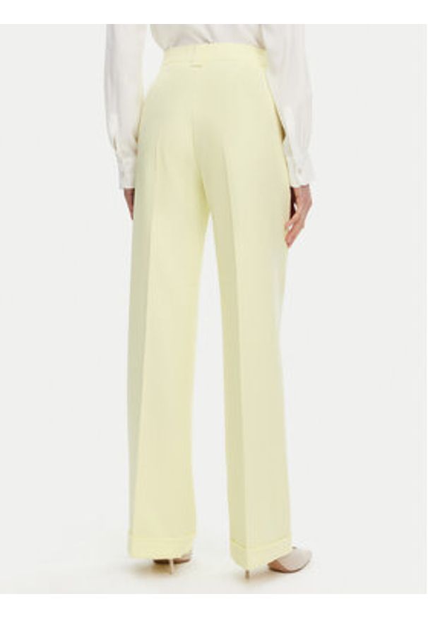 Maryley Spodnie materiałowe 25EB537/M26/43LL Żółty Regular Fit. Kolor: żółty. Materiał: syntetyk