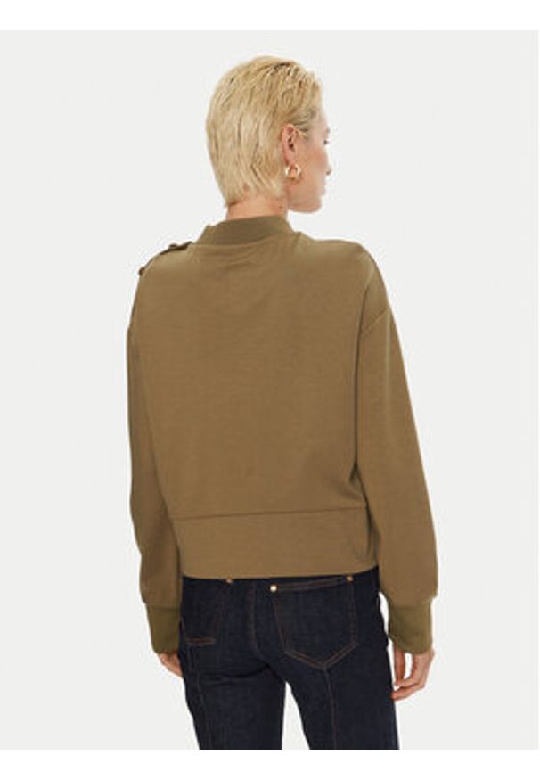 Gaudi Bluza 421BD64004 Khaki Regular Fit. Kolor: brązowy. Materiał: syntetyk