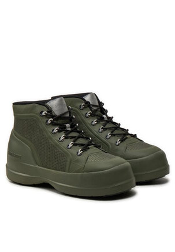 Moon Boot Śniegowce Luna Trek Mid Nylon 80D2480080 Khaki. Kolor: brązowy. Materiał: materiał
