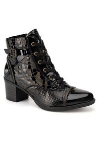 Rieker Trzewiki Y2032-00 Czarny. Kolor: czarny. Materiał: skóra #4