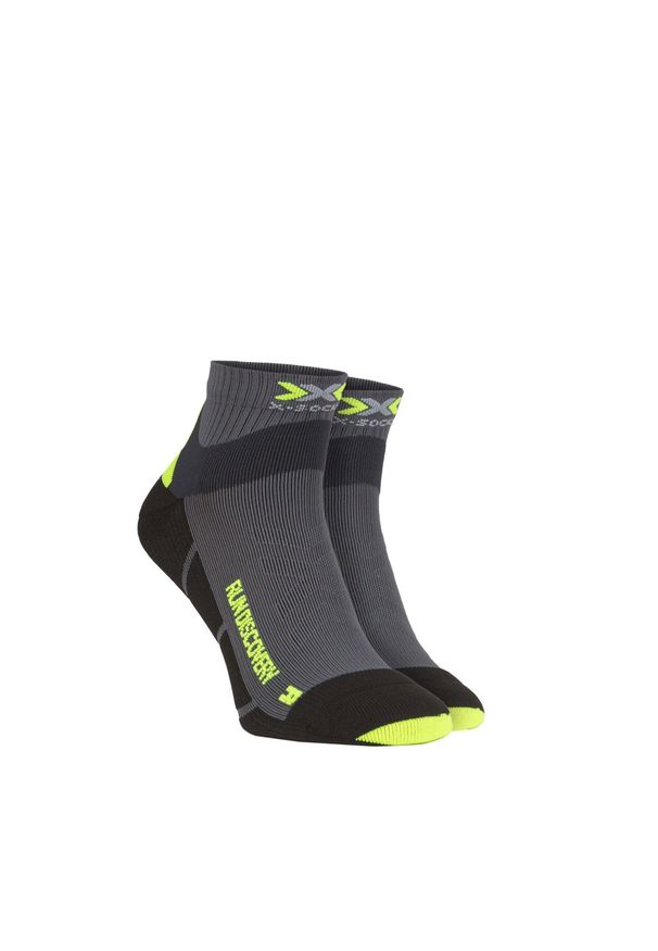 Skarpety biegowe X-Socks Run Discovery 4.0. Kolor: czarny, szary, wielokolorowy. Sport: bieganie