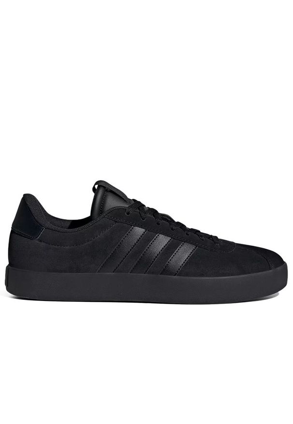 Adidas - Buty męskie adidas VL Court 3.0 ID9184 - czarne. Kolor: czarny. Materiał: guma, zamsz, skóra. Szerokość cholewki: normalna. Wzór: aplikacja