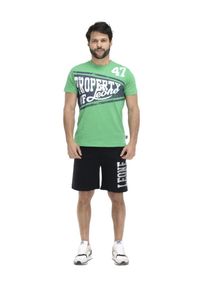 LEONE 1947 APPAREL - Męska koszulka Academy. Kolor: zielony. Materiał: tkanina. Sport: fitness