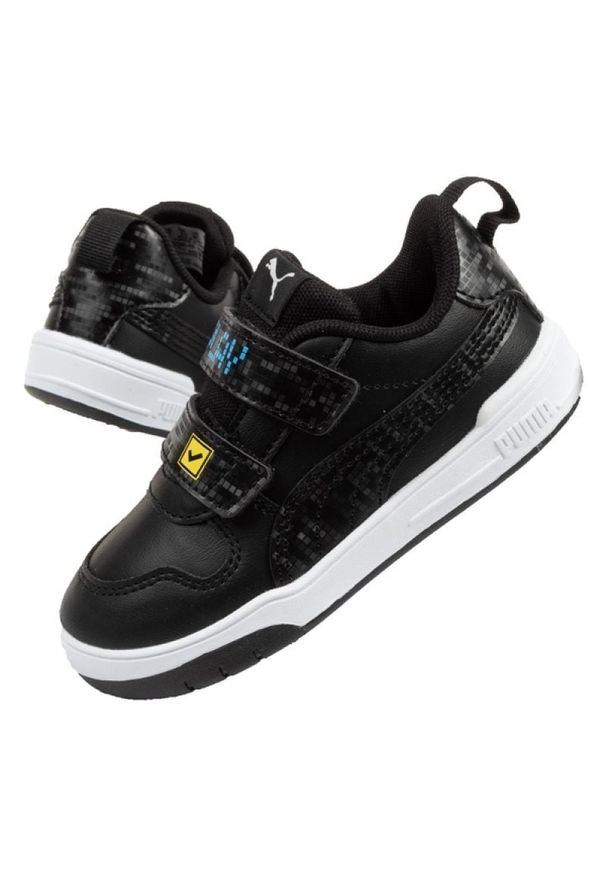 Buty Puma Multiflex 39256 002 czarne. Zapięcie: rzepy. Kolor: czarny. Materiał: materiał, skóra ekologiczna. Szerokość cholewki: normalna