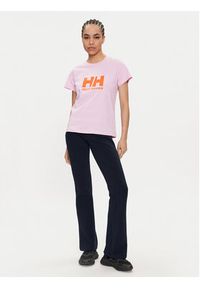 Helly Hansen T-Shirt W Hh Logo T-Shirt 2.0 34465 Różowy Regular Fit. Kolor: różowy. Materiał: bawełna #2