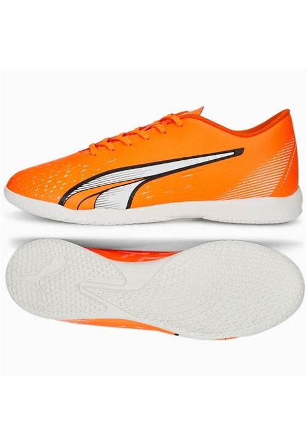 Buty do futsalu męskie Puma Ultra Play IT. Kolor: pomarańczowy. Materiał: materiał, syntetyk. Sport: piłka nożna