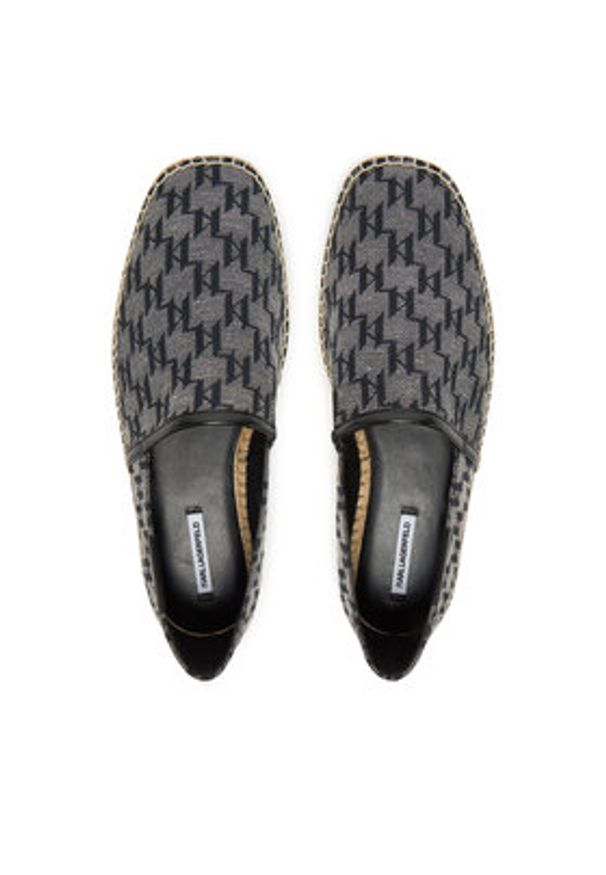 Karl Lagerfeld - KARL LAGERFELD Espadryle KL70125 Czarny. Kolor: czarny. Materiał: materiał