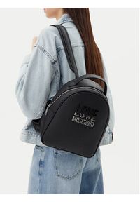Love Moschino - LOVE MOSCHINO Plecak JC4258PP0MKD000B Czarny. Kolor: czarny. Materiał: skóra #4