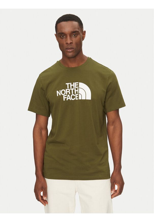 The North Face T-Shirt Easy NF0A8A6C Zielony Regular Fit. Kolor: zielony. Materiał: bawełna