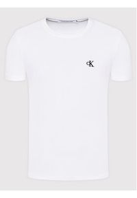 Calvin Klein Jeans T-Shirt Tee Shirt Essential J30J314544 Biały Slim Fit. Kolor: biały. Materiał: bawełna #4