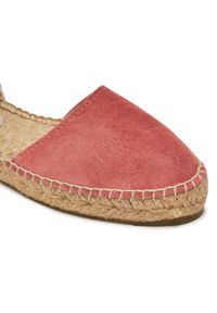 Manebi Espadryle Hamptons Flat Valenciana Espadrilles R 7.0 P0 Bordowy. Kolor: czerwony. Materiał: zamsz, skóra #5