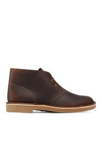 Clarks Trzewiki Bushacre 3 261535287 Brązowy. Kolor: brązowy. Materiał: nubuk, skóra