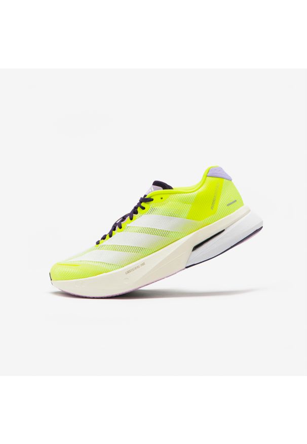 Adidas - Buty do biegania damskie ADIDAS Adizero Boston 13. Kolor: żółty. Szerokość cholewki: normalna. Sport: bieganie, fitness