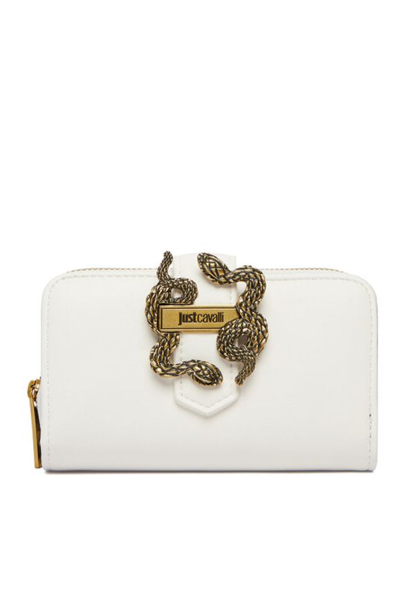 Just Cavalli Portfel 80RA5PA4 ZSA89 Biały. Kolor: biały. Materiał: skóra