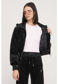 Juicy Couture kurtka damska kolor czarny przejściowa. Kolor: czarny #6