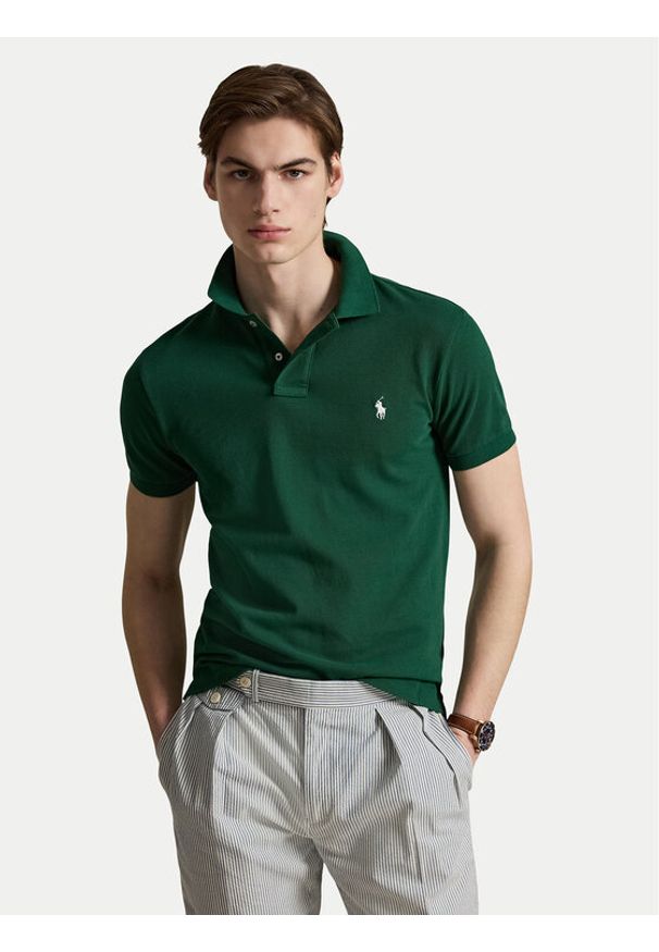 Polo Ralph Lauren Polo 710536856515 Zielony Regular Fit. Typ kołnierza: polo. Kolor: zielony. Materiał: bawełna