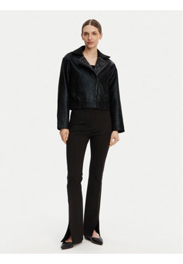 DKNY Kurtka przejściowa P4JJ6XIY Czarny Regular Fit. Kolor: czarny. Materiał: syntetyk