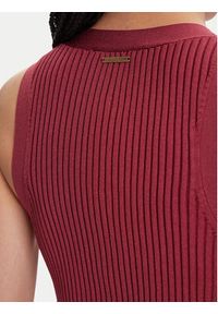 MICHAEL Michael Kors Sukienka dzianinowa MT5832533D Różowy Slim Fit. Kolor: różowy. Materiał: wiskoza #4