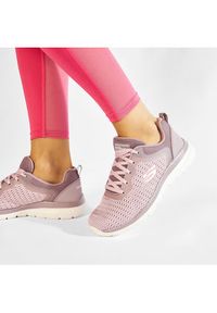 skechers - Skechers Sneakersy Quick Path 12607/LAV Różowy. Kolor: różowy. Materiał: materiał #7