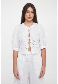 Twinset Milano - Koszula damska lniana TWINSET. Materiał: len #4