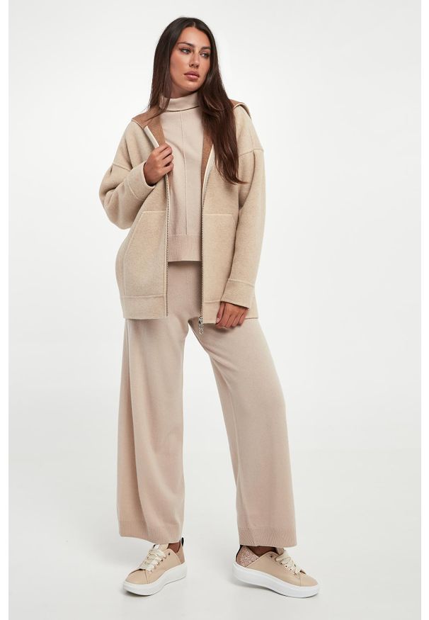 Kurtka damska wełniana Sottile MM. Materiał: wełna