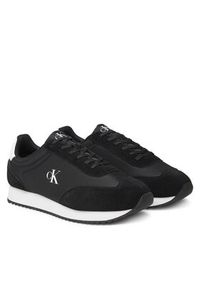 Calvin Klein Jeans Sneakersy Retro Runner Lace Up Ny-Su YM0YM01325 Czarny. Kolor: czarny. Materiał: skóra #4