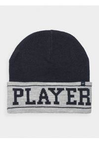 4f - Czapka zimowa chłopięca. Kolor: niebieski. Sezon: zima #2