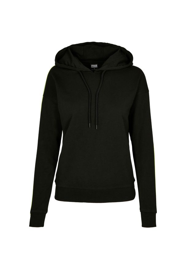 Urban Classics - Damska bluza z kapturem Urban Classic neon Stripe. Typ kołnierza: kaptur. Kolor: żółty, wielokolorowy, czarny