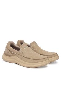 skechers - Skechers Półbuty Relaxed Fit: Hasting - Fielden 205066/TPE Beżowy. Kolor: beżowy. Materiał: materiał #4