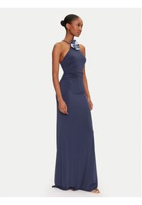 Guess Sukienka wieczorowa W5GK95 KCVG2 Granatowy Slim Fit. Kolor: niebieski. Materiał: syntetyk. Styl: wizytowy #4