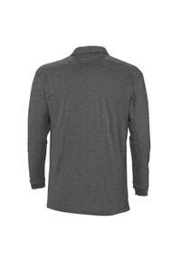 SOL'S - Koszulka Polo Z Długim Rękawem Dla Dorosłych Unisex Winter II Melange. Okazja: na co dzień. Typ kołnierza: polo. Kolor: szary, brązowy, wielokolorowy. Długość rękawa: długi rękaw. Długość: długie. Styl: casual