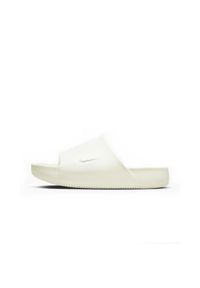 Klapki męskie Nike Calm Slide. Zapięcie: bez zapięcia. Kolor: beżowy. Materiał: syntetyk, materiał. Szerokość cholewki: normalna. Sport: pływanie, turystyka piesza #1