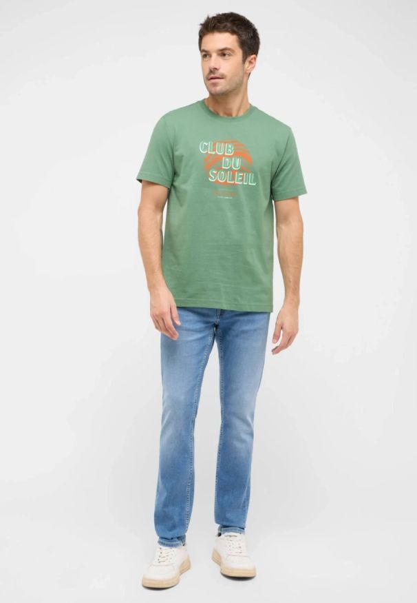 Męski T-Shirt Mustang Style Austin Dark Ivy 1016278 6326