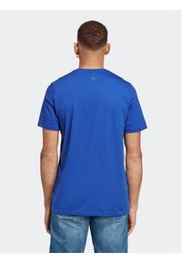 Adidas - adidas T-Shirt Essentials Single Jersey Linear Embroidered Logo T-Shirt IC9279 Niebieski Regular Fit. Kolor: niebieski. Materiał: bawełna #3