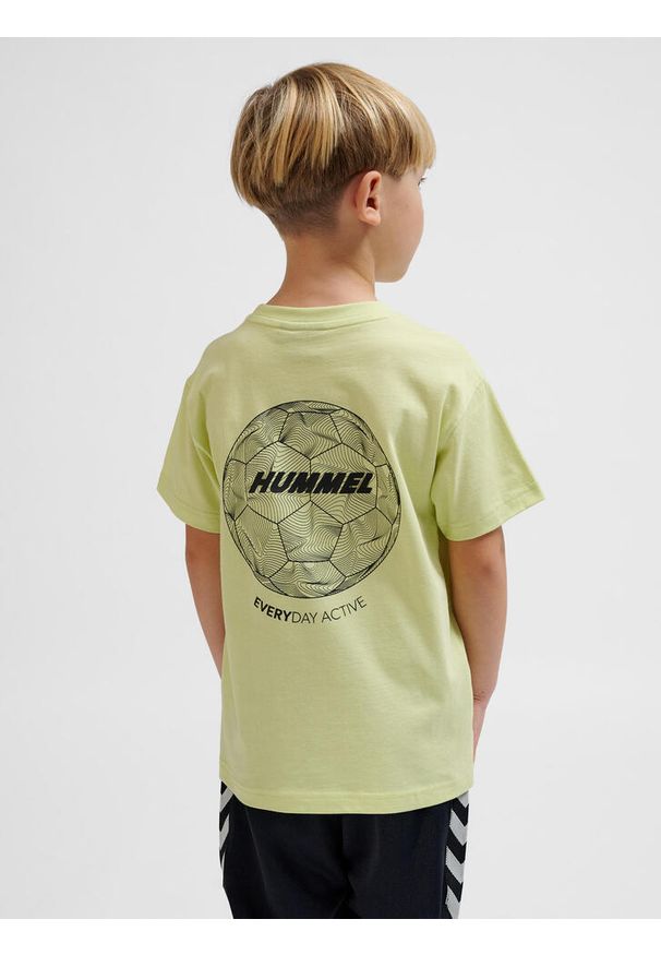 Koszulka dla dzieci Hummel Casper. Kolor: wielokolorowy, żółty, zielony. Sport: joga i pilates
