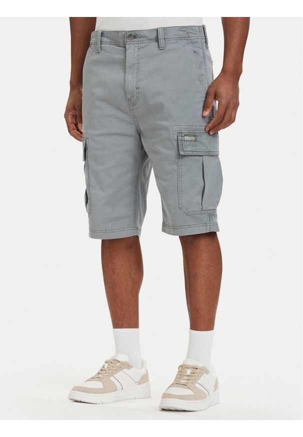 Tommy Jeans Szorty materiałowe Otis DM0DM22831 Szary Regular Fit. Kolor: szary. Materiał: bawełna