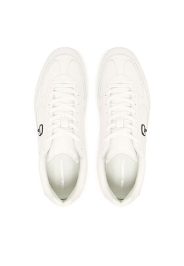 Karl Lagerfeld - KARL LAGERFELD Sneakersy KL53830N Biały. Kolor: biały. Materiał: skóra